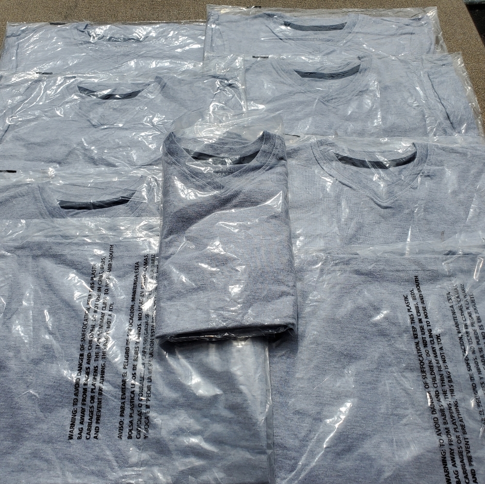 10 PACK Of Boys T Shirts Size 8 NEW V-Neck